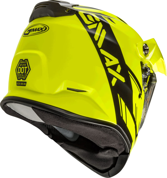 Gmax At-21S Adventure Electrics Shield Snow Helmet (Matte Hi-Vis/Black, X-Small) G4211743