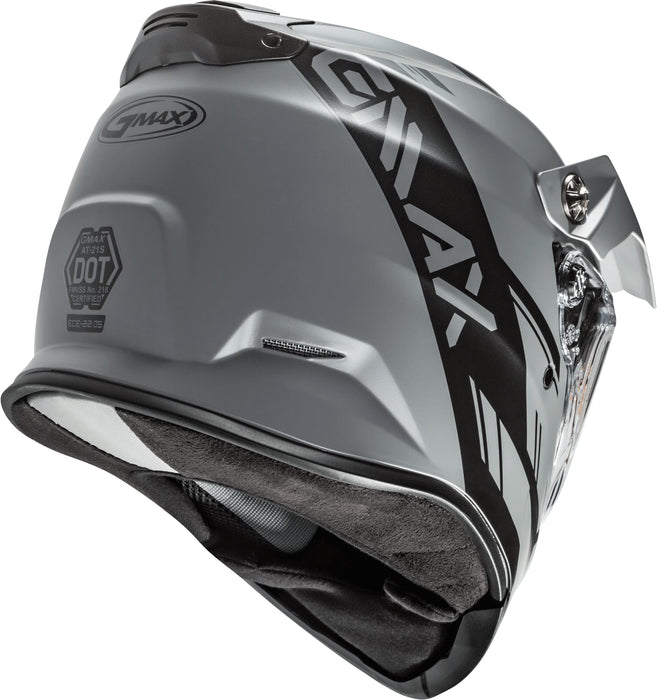 Gmax At-21S Adventure Electrics Shield Snow Helmet (Matte Grey/Black, Small) G4211504
