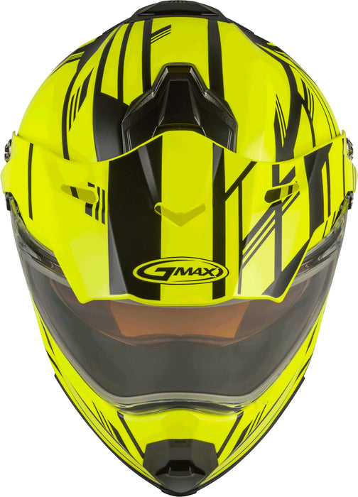 Gmax At-21S Adventure Electrics Shield Snow Helmet (Matte Hi-Vis/Black, Small) G4211744
