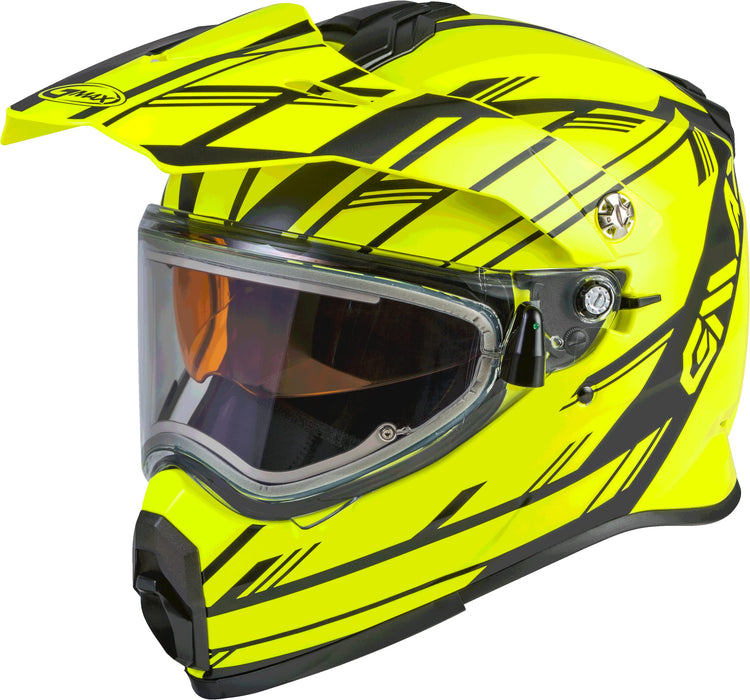 Gmax At-21S Adventure Electrics Shield Snow Helmet (Matte Hi-Vis/Black, Small) G4211744