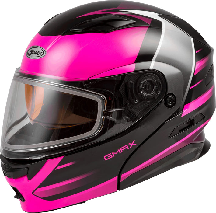 Gmax Md-01S Modular Snow Helmet Descendant Black/Pink/White Md M2013175