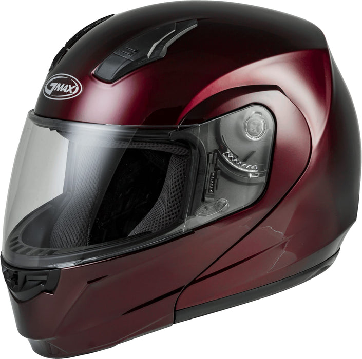 Gmax Md-04 Modualar Dual Sport Helmet (Wine Red, X-Small) G104103