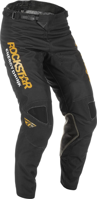 Fly Racing 2022 Adult Kinetic Wave Pants (Black/Gold, 36) 375-03336