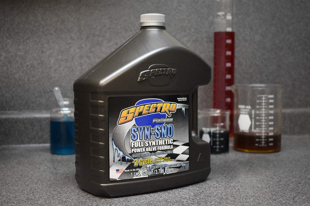 Spectro T.Synsno 100% Synthetic Snowmobile Oil Power Valve Formula, 1 Gallon T.SYNSNO