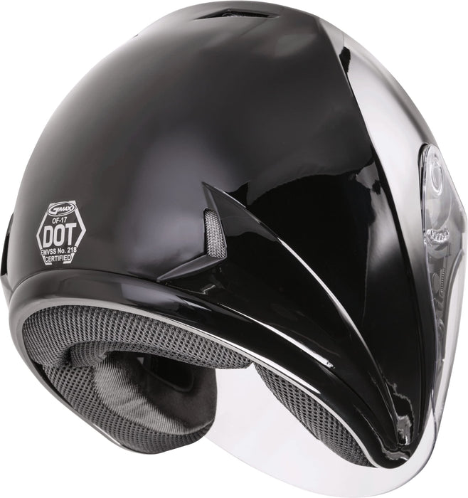 Gmax Of-17 Open-Face Street Helmet (Black, Large) G317026N