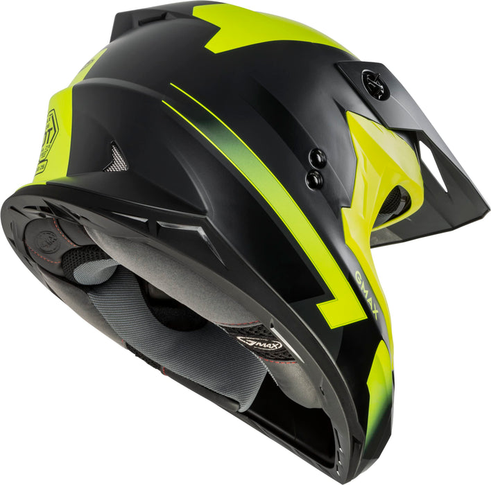 Gmax Mx-86 Off-Road Motocross Helmet (Matte Dark Grey/Hi-Vis, Medium) D3864335