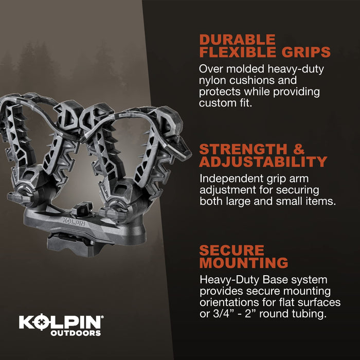 Kolpin 21551 Rhino XLR Double Grips Holder 2-Pack Black for ATVs & UTVs