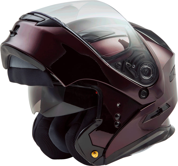 Gmax Md-01 Dual Sport Modular Helmet (Wine Red, Medium) G1010105