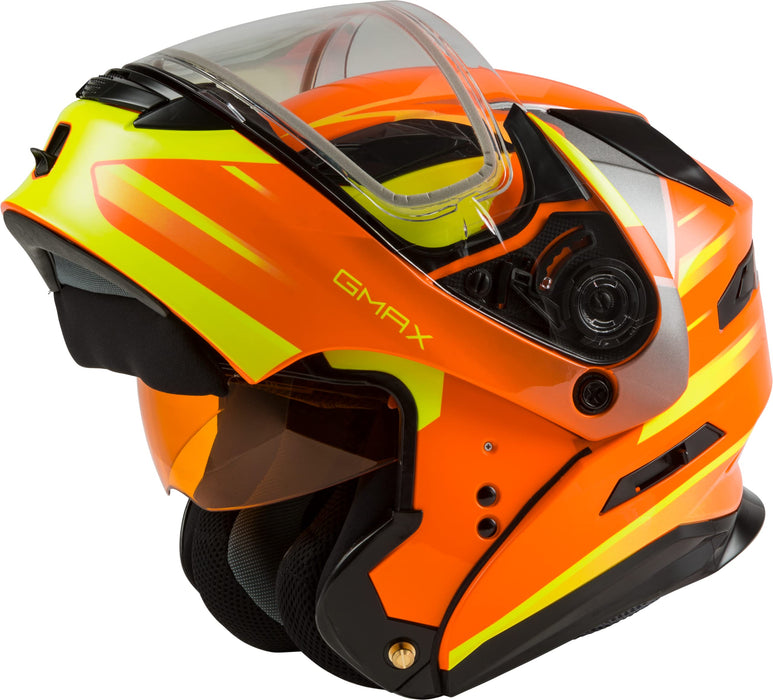 Gmax Md-01S Modular Snow Helmet Descendant Neon Org/Hi-Vis Xl M2013667