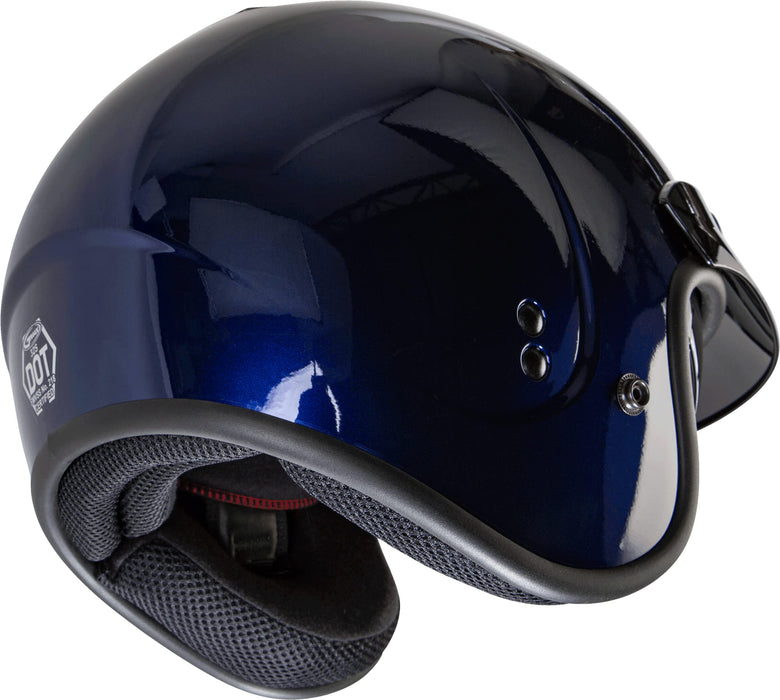 Gmax Gm-32 Open-Face Street Helmet (Blue, Medium) G1320495