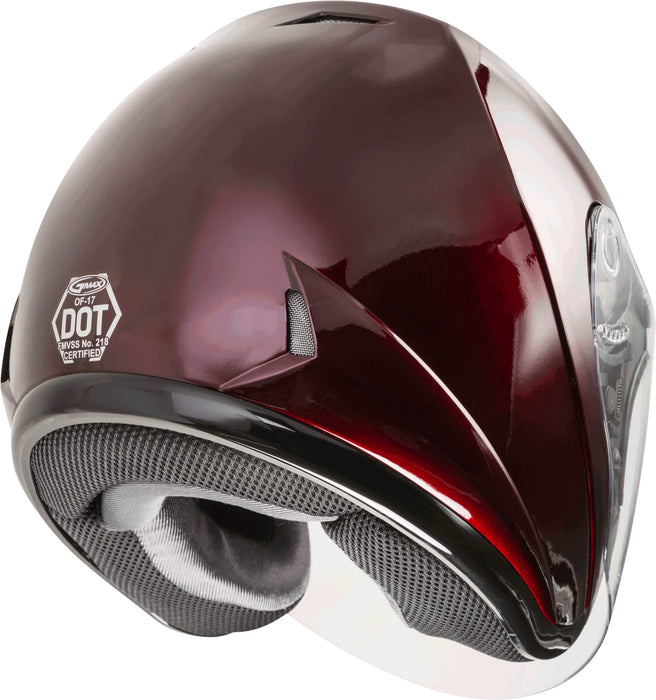 Gmax Of-17 Open-Face Street Helmet (Wine Red, Xx-Large) G317108N