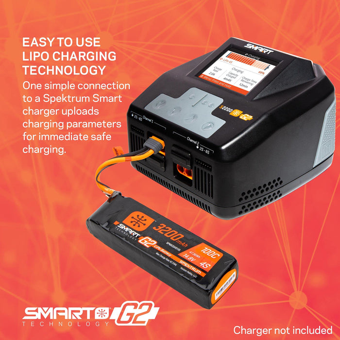 Spektrum SMART 5000mAh 2S 7.4V Smart G2 LiPo 30C Hard Case IC5 SPMX52S30H5 Car Batteries & Accessories