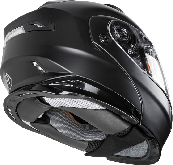 Gmax Md-01S 3X-Large Matte Black Modular Snow Helmet W Double Lens Shield M2010079