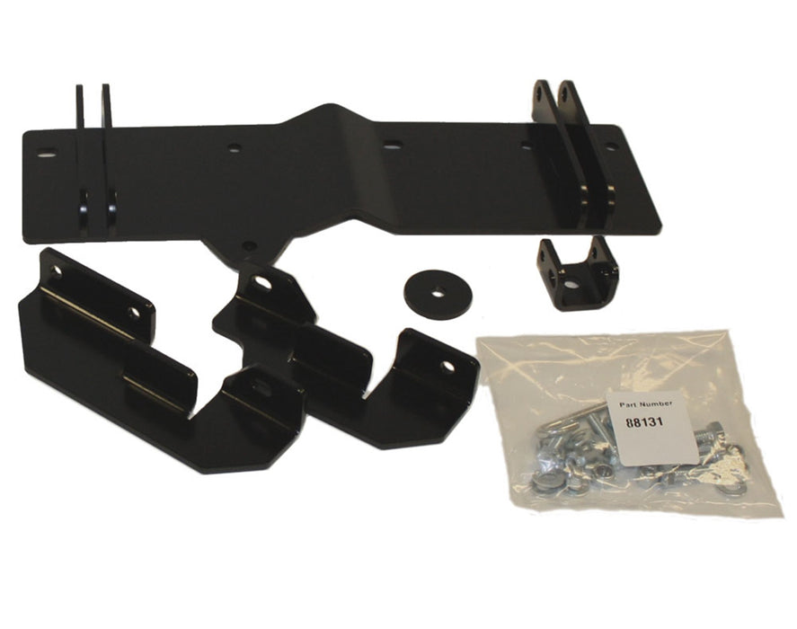 Warn Plow Mount Kit Center Kit; Black; Includes Mounting Bracket And Hardware. Requires Base Tube Assembly. See Required Parts. 87355