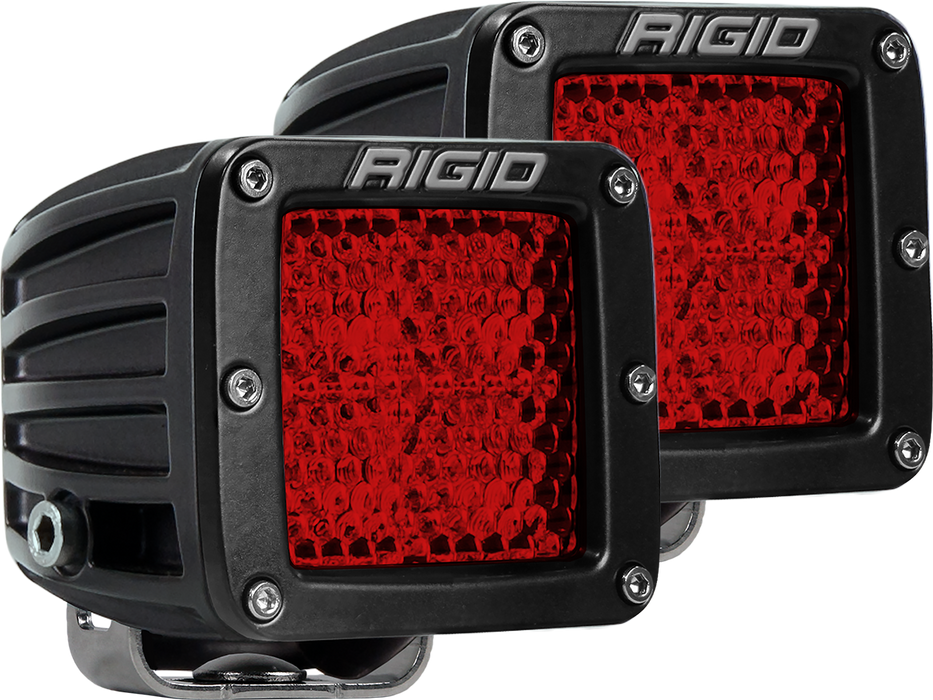 Rigid Industries D-Series - Diffused Rear Facing High/Low - Red - Pair - 90153