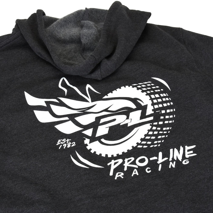 Pro-Line Racing Wings Gray Zip-Up Hoodie Xl, Pro985904 PRO985904
