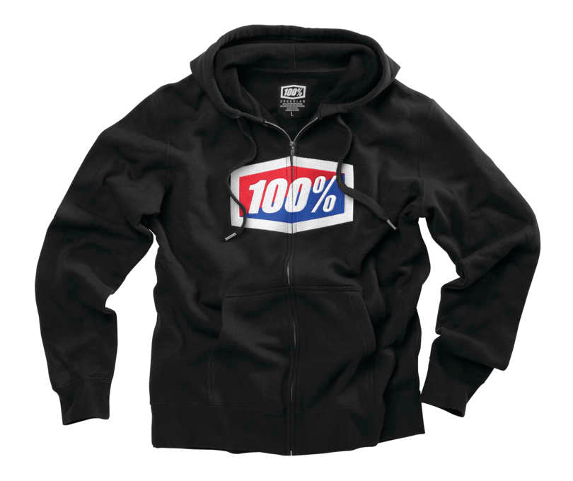 100% Men'S Official Zip Hoody 36005-001-12