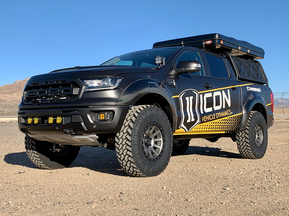 Icon 2019-Up Ford Ranger 0-3.5" Lift Stage 6 Suspension System With Billet Uca K93206