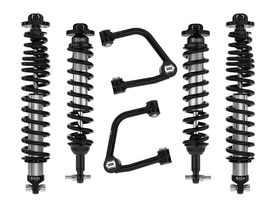 Icon 2021-Up Ford Bronco Without Sasquatch Package 3-4" Lift Stage 3 Suspension System With Tubular Upper Control Arms K40003T