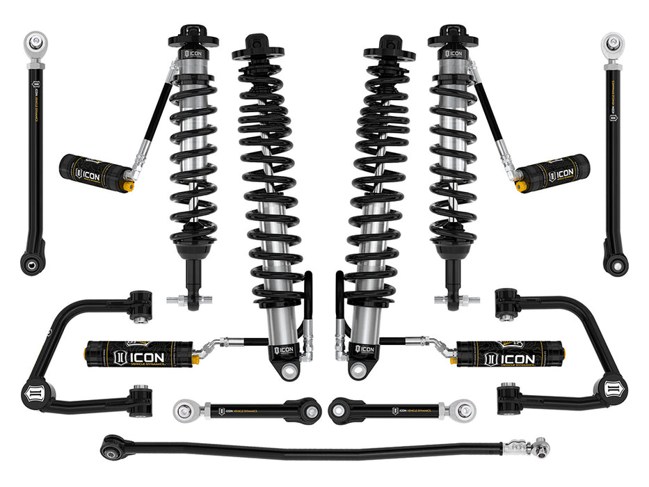 Icon 2021-Up Ford Bronco Without Sasquatch Package 3-4" Lift Stage 7 Suspension System With Tubular Control Arms And Links K40007T