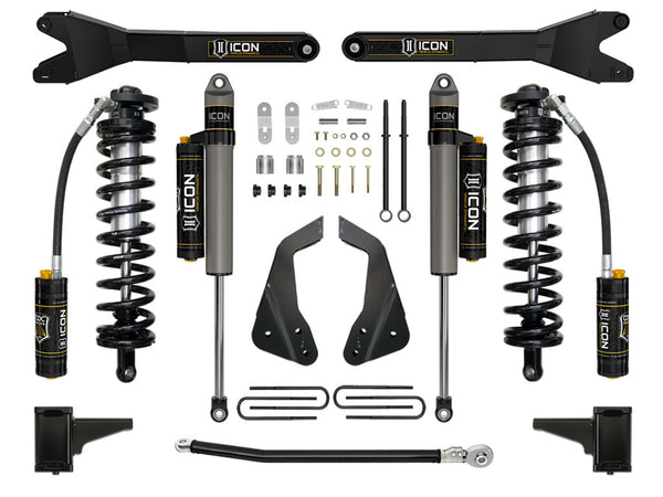 Icon 2005-2007 Ford F-250/F-350 Super Duty 4-5.5" Lift Stage 4 Coilover Conversion System With Radius Arm K63114R
