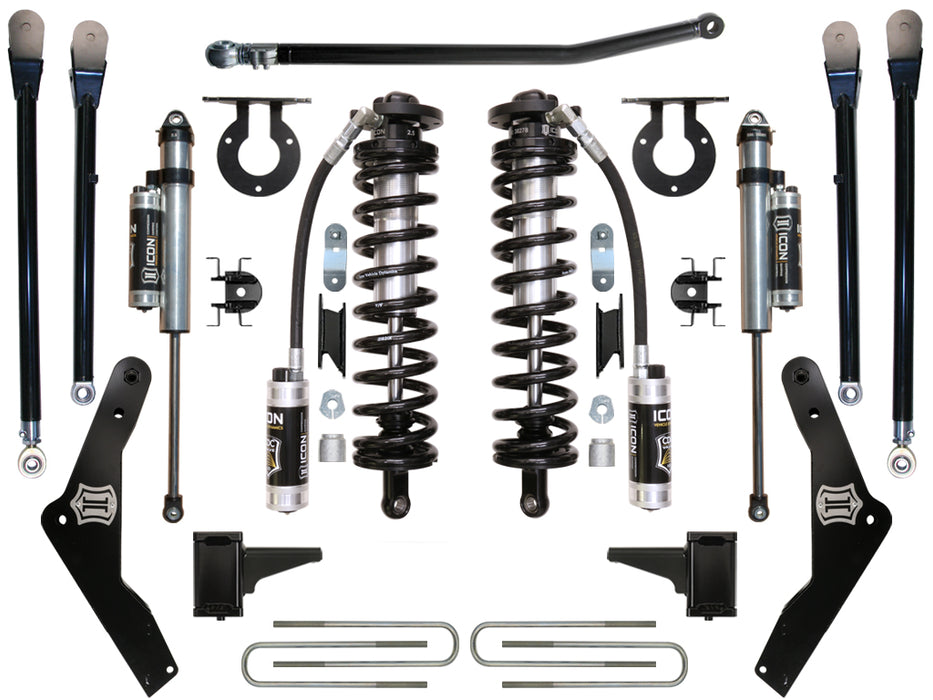 Icon 2011-2016 Ford F-250/F-350 4-5.5" Lift Stage 4 Coilover Conversion System K63134