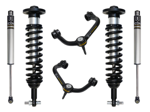Icon 2021 Ford F150 2WD 0-3in Stage 2 Suspension System w Tubular UCA K93122T
