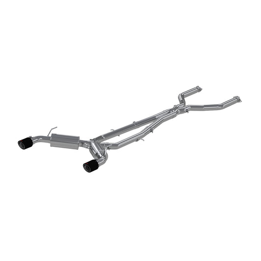 Mbrp Exhaust 3" Cat Back, Dual Rear, T304 With Carbon Fiber Tips S44003CF
