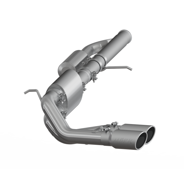 Mbrp Exhaust 3In. Cat Back; Pre-Axle Dual Outlet; T409 S5081409