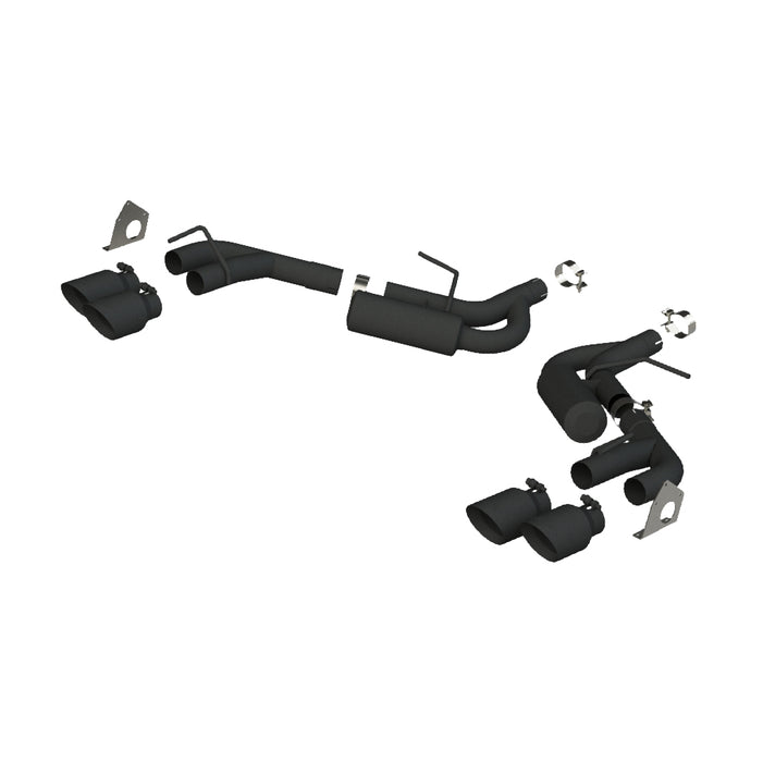 MBRP Exhaust 2.5in. Axle Back; NPP Only; Black Coated