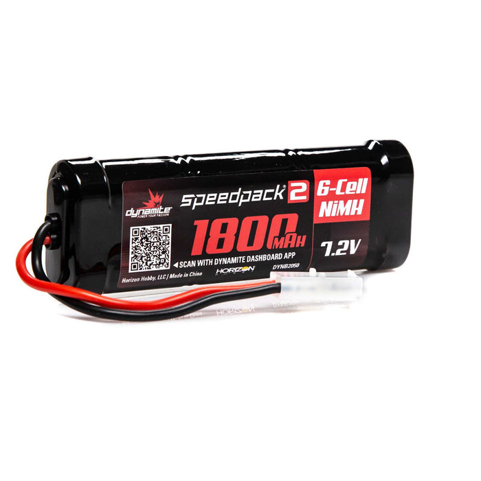 Dynamite Speedpack2 7.2V 1800Mah 6C Nimh, Flat Tamiya, Dynb2050 B2050