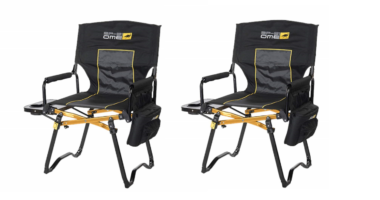 Arb Compact Directors Chairs Set Of 2 Black 10500131A-Pk2 10500131a-pk2