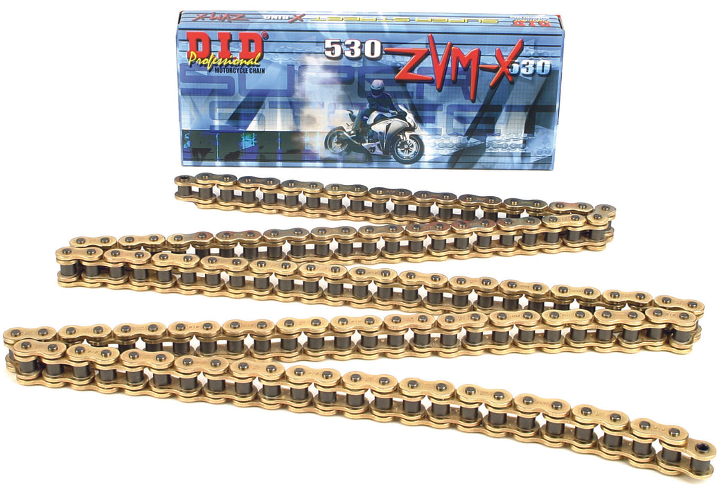 D.I.D. Did 530 Zvm-X Series X-Ring Chain 150 Links Gold 530ZVMXG150Z