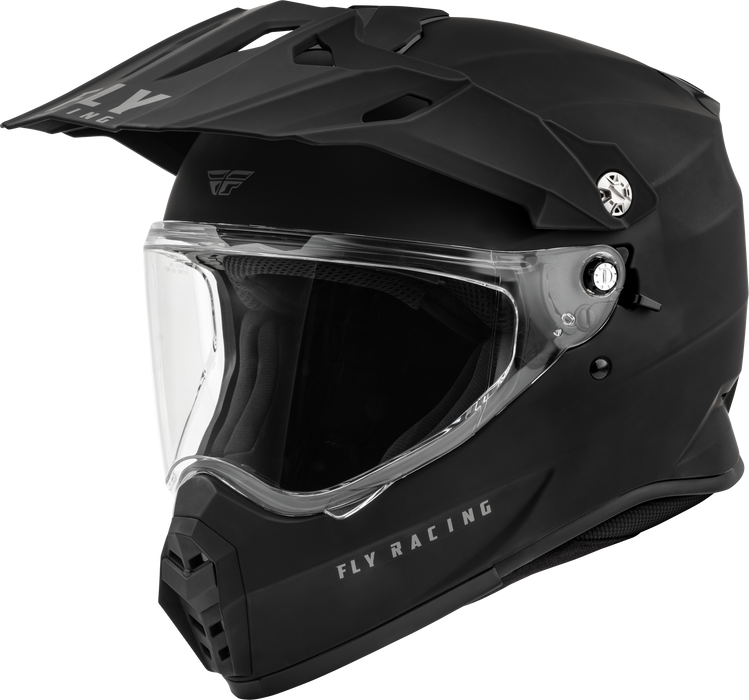 Fly Racing Trekker Solid Helmet Matte Black Md 73-7021M F73-7021M