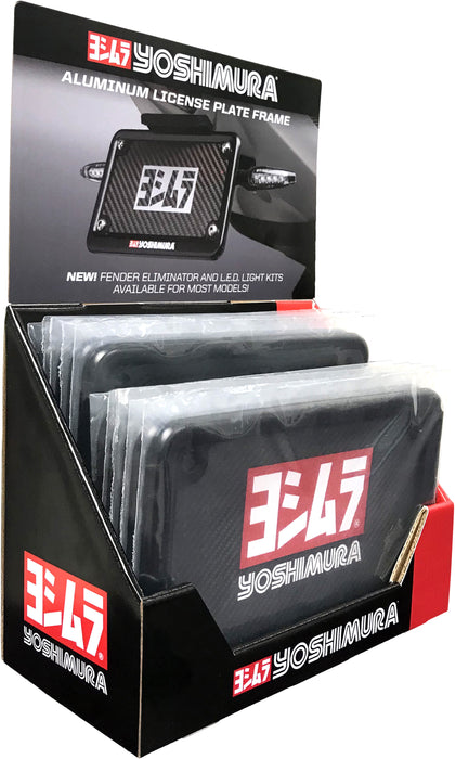 Yoshimura License Plate Frame Black 10/Pk Pop 070BG-POP-K